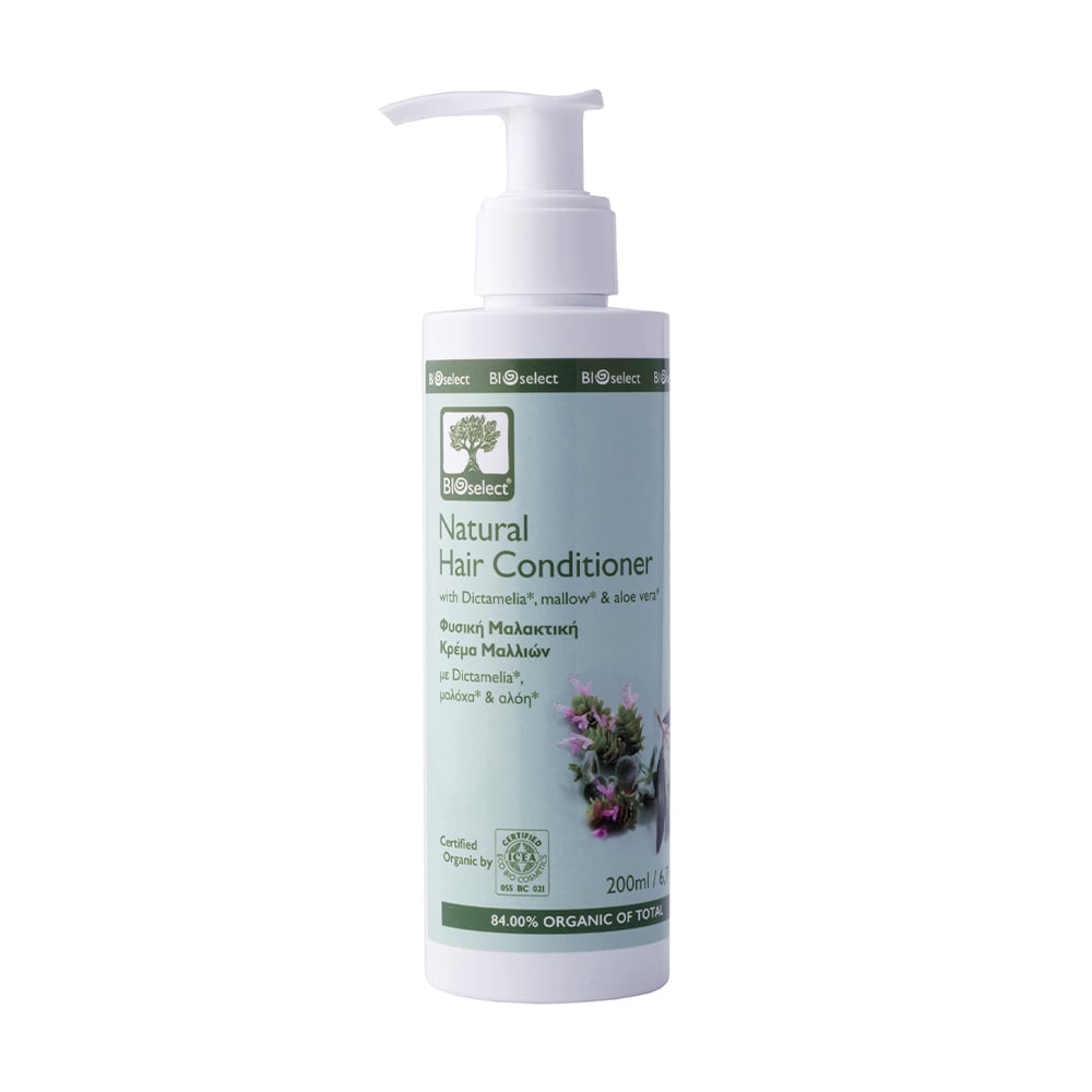 Кондиціонер-ополіскувач для волосся BIOselect Natural Hair Conditioner з диктамелією, мальвою та алое вера, 200 мл